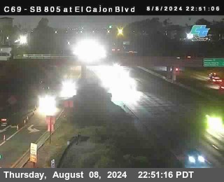 SB 805 at El Cajon Blvd (On Ramp)