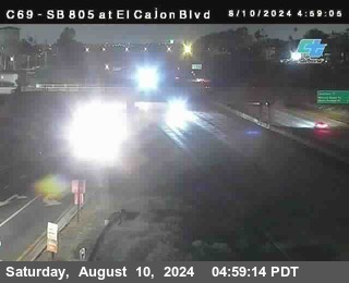 SB 805 at El Cajon Blvd (On Ramp)