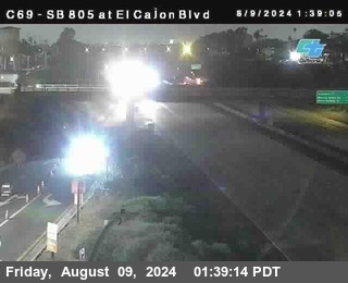 SB 805 at El Cajon Blvd (On Ramp)