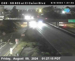 SB 805 at El Cajon Blvd (On Ramp)