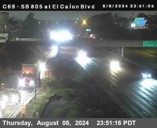 SB 805 at El Cajon Blvd (On Ramp)