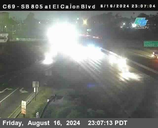 SB 805 at El Cajon Blvd (On Ramp)