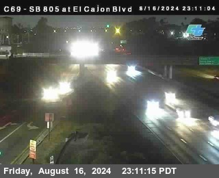 SB 805 at El Cajon Blvd (On Ramp)