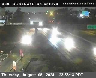 SB 805 at El Cajon Blvd (On Ramp)