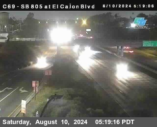 SB 805 at El Cajon Blvd (On Ramp)