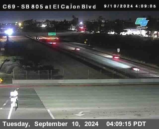 SB 805 at El Cajon Blvd (On Ramp)