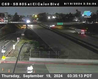 SB 805 at El Cajon Blvd (On Ramp)