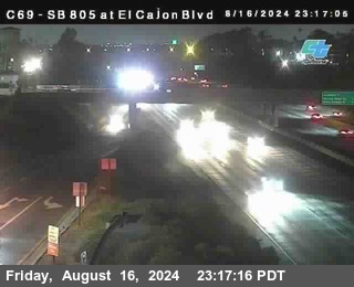 SB 805 at El Cajon Blvd (On Ramp)