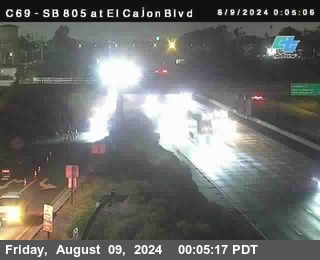 SB 805 at El Cajon Blvd (On Ramp)