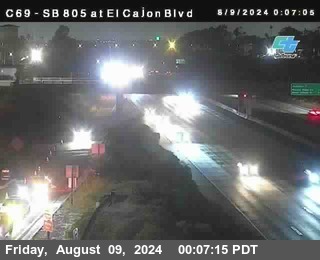 SB 805 at El Cajon Blvd (On Ramp)