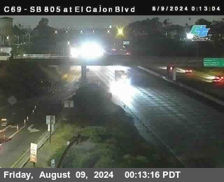 SB 805 at El Cajon Blvd (On Ramp)