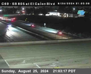 SB 805 at El Cajon Blvd (On Ramp)