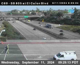 SB 805 at El Cajon Blvd (On Ramp)