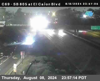 SB 805 at El Cajon Blvd (On Ramp)