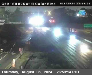 SB 805 at El Cajon Blvd (On Ramp)