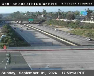 SB 805 at El Cajon Blvd (On Ramp)