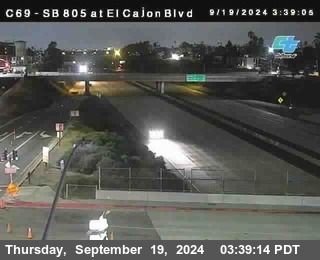 SB 805 at El Cajon Blvd (On Ramp)