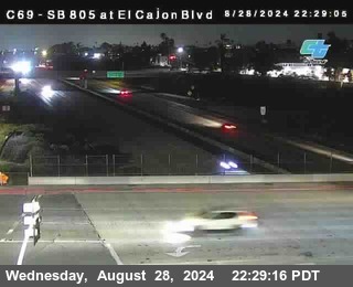 SB 805 at El Cajon Blvd (On Ramp)