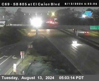 SB 805 at El Cajon Blvd (On Ramp)