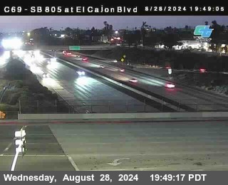 SB 805 at El Cajon Blvd (On Ramp)