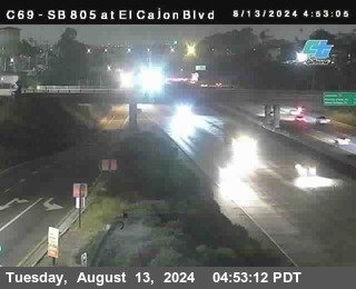 SB 805 at El Cajon Blvd (On Ramp)