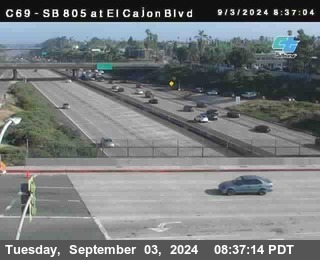 SB 805 at El Cajon Blvd (On Ramp)