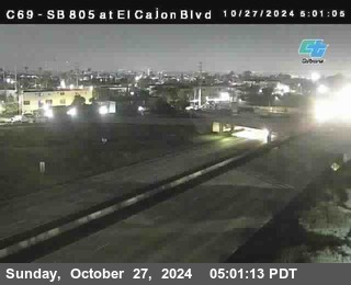 SB 805 at El Cajon Blvd (On Ramp)