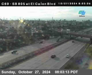 SB 805 at El Cajon Blvd (On Ramp)