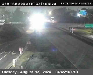 SB 805 at El Cajon Blvd (On Ramp)