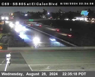 SB 805 at El Cajon Blvd (On Ramp)