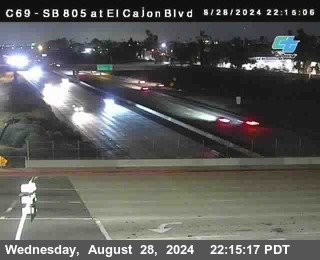 SB 805 at El Cajon Blvd (On Ramp)