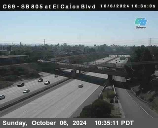 SB 805 at El Cajon Blvd (On Ramp)