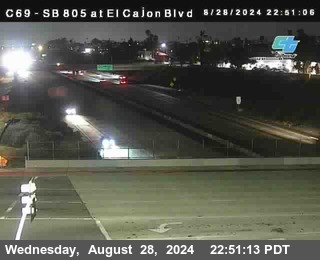 SB 805 at El Cajon Blvd (On Ramp)