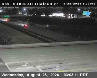 SB 805 at El Cajon Blvd (On Ramp)