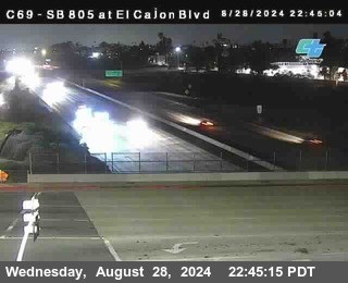 SB 805 at El Cajon Blvd (On Ramp)