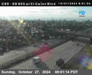 SB 805 at El Cajon Blvd (On Ramp)