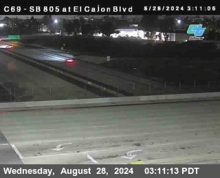 SB 805 at El Cajon Blvd (On Ramp)