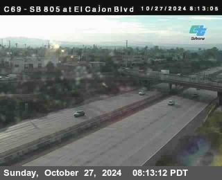 SB 805 at El Cajon Blvd (On Ramp)