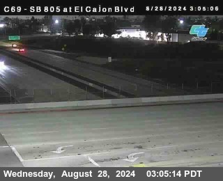 SB 805 at El Cajon Blvd (On Ramp)