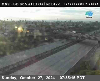 SB 805 at El Cajon Blvd (On Ramp)