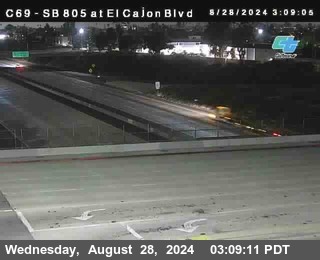 SB 805 at El Cajon Blvd (On Ramp)