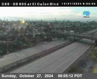 SB 805 at El Cajon Blvd (On Ramp)