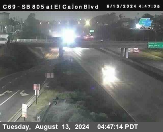 SB 805 at El Cajon Blvd (On Ramp)