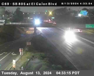 SB 805 at El Cajon Blvd (On Ramp)