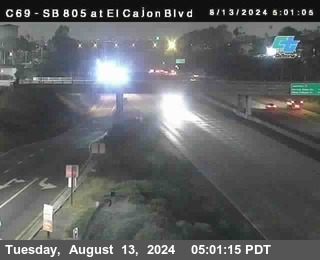 SB 805 at El Cajon Blvd (On Ramp)