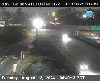 SB 805 at El Cajon Blvd (On Ramp)