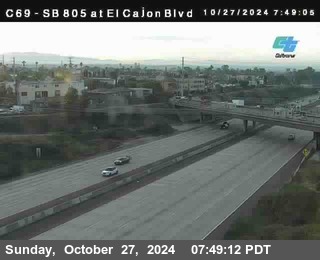 SB 805 at El Cajon Blvd (On Ramp)