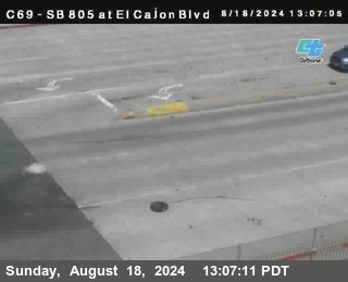 SB 805 at El Cajon Blvd (On Ramp)