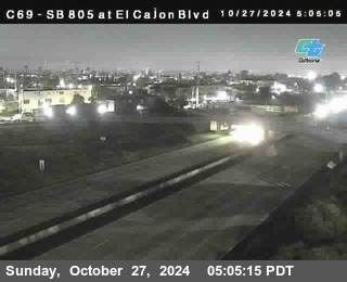 SB 805 at El Cajon Blvd (On Ramp)