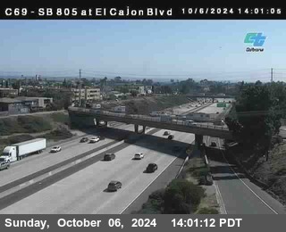 SB 805 at El Cajon Blvd (On Ramp)